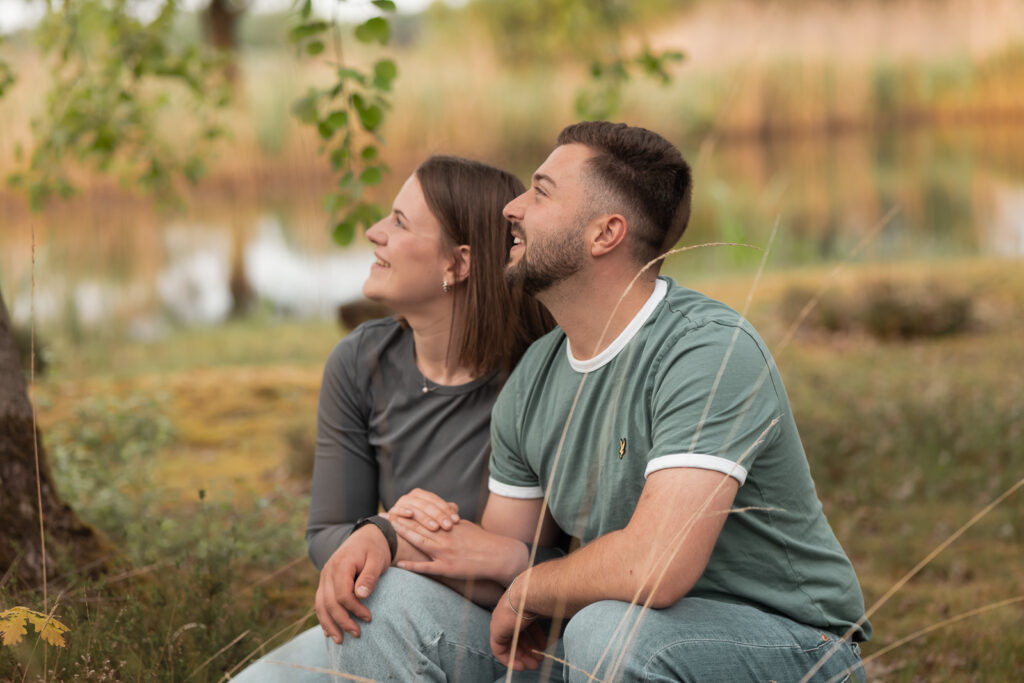 Paarshooting in einer Teichlandschaft